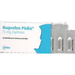 Ibuprofen Pädia 75 mg Zäpfchen
