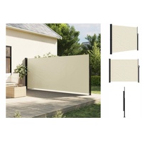 vidaXL Seitenmarkise Ausziehbar Creme 160x600 cm