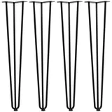 Homcom Tischbeine 4er-Set 12 x 12 x 72 cm