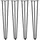 Homcom Tischbeine 4er-Set 12 x 12 x 72 cm