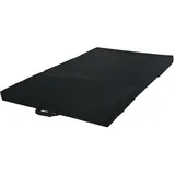 Velinda Klappmatratze Faltmatratze Gästebett Campingmatratze Reisematratze 80x200x10cm (Farbe: schwarz)