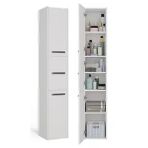 Topeshop Badezimmerschrank, Säulenregal Malwa S33 Farbe Weiß