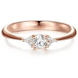 Trilani Tresor 1934 Ring Sterling Silber Zirkonia roségold Ringe Damen