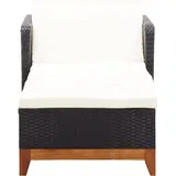 vidaXL Sonnenliege  200 x 70 x 90 cm schwarz