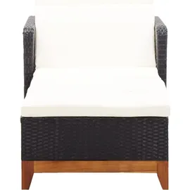 vidaXL Sonnenliege  200 x 70 x 90 cm schwarz