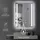Hoko LED Badspiegel Wandspiegel 50x70cm + Anti-Beschlag - Lichtfarbe stufenlos einstellbar - Touch - Wandschalter - Speicherfunktion IP44 Koblenz - Transparent