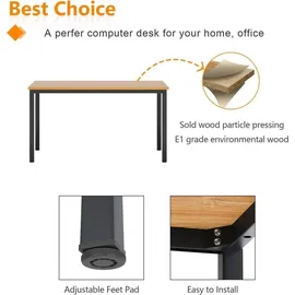 luxuskollektion Computertisch Schreibtisch 80x40x75 cm Büro Workstation E1