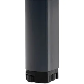 mades Schreibtisch Nova, 80x80x75 cm, Nussbaum, Nachbildung/anthrazit - Grau