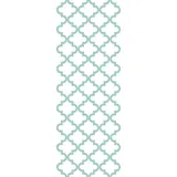 Queence Vinyltapete Quek - türkis, glatt, Farbverlauf, abstrakt, bedruckt, gemustert, 90x250cm, selbstklebend, kinderleichte Anbringung, Sticker grün