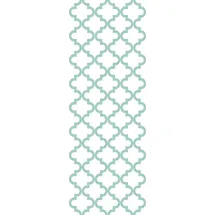 Queence Vinyltapete Quek - türkis, glatt, Farbverlauf, abstrakt, bedruckt, gemustert, 90x250cm, selbstklebend, kinderleichte Anbringung, Sticker grün