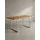KADIMA DESIGN Bürotisch Massivholz Baumkante Industrial 180x90 cm Akazie XXL mit Chromgestell Goldbraun Handarbeit Tarn Kollektion Kadima Design