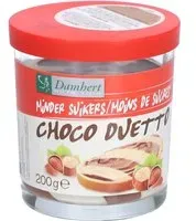 Damhert Moins de Sucres Choco Duetto Chocolat 200 g