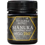 Settlers Manuka Honig MGO 250+ - produziert und abgefüllt in Neuseeland - 250g - zertifiziert und 100% purer Manuka Honig