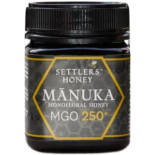 Settlers Manuka Honig MGO 250+ - produziert und abgefüllt in Neuseeland - 250g - zertifiziert und 100% purer Manuka Honig