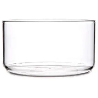 Cabilock Salatschüssel Glas Rührschüssel Runde Transparente Dessertschalen Obstschale Hitzebeständige Glasschale Tiefe Schale für Süßigkeiten Obst Dessert Weihnachten Tischdeko(Ohne Deckel)