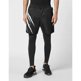 Plein Sport Herren, Tight SCRATCH, schwarz 3XL