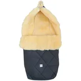 Kaiser Coosy Lammfell Kinderwagen Fußsack 85 x 45 cm, Universal Passform (anthracite)