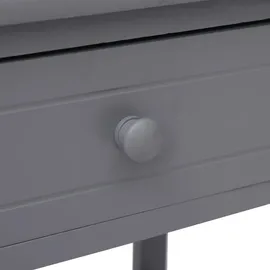 vidaXL Nachttisch Grau 40×29×42 cm Paulownia Holz