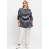 Sheego T-Shirt Longshirt blau 56/58