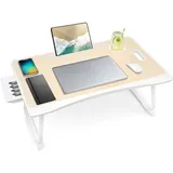 Laptoptisch Laptop Betttisch klappbar Lapdesk mit Schublade und