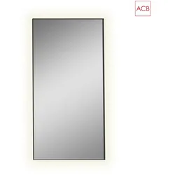 ACB LED Spiegel ORISTANO 3957, H 161cm, 83W, 3000K, 5650lm, IP44, schwarz ACB-A3957200N