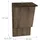 Relaxdays Fledermauskasten, großer Unterschlupf für Fledermäuse, HxBxT: 37 x 22 x 12,5 cm, Fledermaushotel, Holz, braun