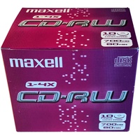 Maxell CD-RW CD-Rohlinge 80min 700 MB 4X 10er Pack Jewel Case