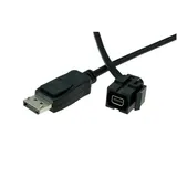 Bachmann Mini DisplayPort/DisplayPort Kabel 0,5 m Schwarz