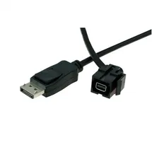 Bachmann Mini DisplayPort/DisplayPort Kabel 0,5 m Schwarz