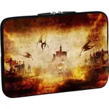 PEDEA Design Schutzhülle für Tablet bis 13,3 Zoll (33,7cm) Dragon ́s Castle