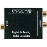 Schwaiger AV Konverter ADW200513 Koaxial/Toslink - Cinch Schwarz