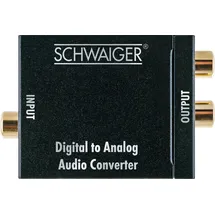 Schwaiger AV Konverter ADW200513 Koaxial/Toslink - Cinch Schwarz