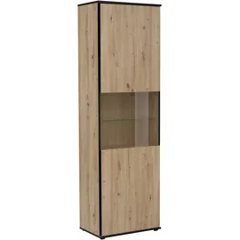 Hela Vitrine Ariana 60 x 38 x 195 cm Schwarz
