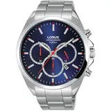 LORUS Herrenuhr Chronograph Silber Edelstahl Analog Quarz RT363GX9