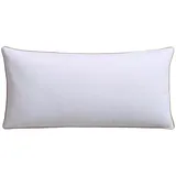 RIBECO Gänsefederkopfkissen Kalle 40 x 80 cm Weiß