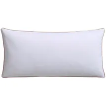 RIBECO Gänsefederkopfkissen Kalle 40 x 80 cm Weiß