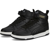 Puma RBD Game Jr Sneaker Black Black Team Gold, 38.5