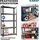 Karat Schwerlastregal Odin 2er Set Traglast bis 875 kg Schwarz 200 x 120 x 60 cm