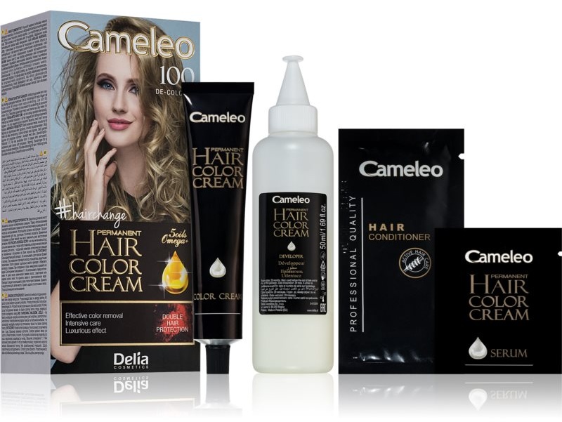 Delia Cosmetics Cameleo Omega Permanent-Haarfarbe Farbton 100 De-Coloring