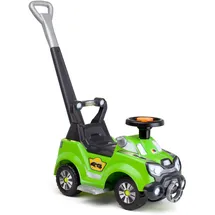 MOLTO 3-in-1 Rutscherauto Baby grün mit Schiebestange, Lauflernhilfe mit Sound