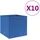 vidaXL Aufbewahrungsbox 28 x 28 x 28 cm 10-tlg. blau