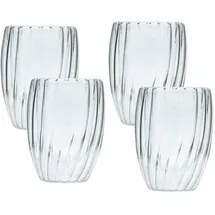 Intirilife Doppelwandiges Thermo Glas 0,21 l 4 St.
