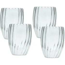 Intirilife Doppelwandiges Thermo Glas 0,21 l 4 St.