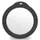 Weis 11116 Frischhaltedeckel, Glas-Silikon, Schwarz (Transparent)