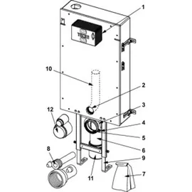 TECE WC-Modul mit Uni-Spkülkasten mit Frontverkleidung, 9371300