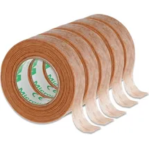 P-Beauty Cosmetic Accessories 3M Micropore Vliespflaster Hautfarben für Haut & Wimpern 1,25cm x 9,14m, 5 Rollen)