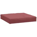 vidaXL Palettenkissen 60 x 60 x 10 cm rot 1 St.