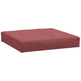 vidaXL Palettenkissen 60 x 60 x 10 cm rot 1 St.