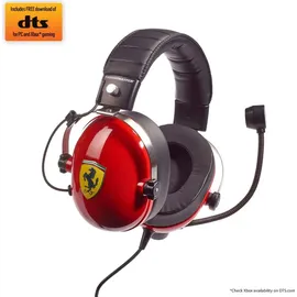 ThrustMaster T.Racing Scuderia Ferrari Edition-DTS Gaming Headset Rot Schwarz PS5 / PC / PS4 / Xbox One / Nintendo Switch