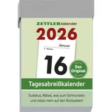 Zettler Tagesabreißkalender S Weiß 2026